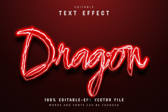 Download Dragon Text Effect Neon Style - Text Collection