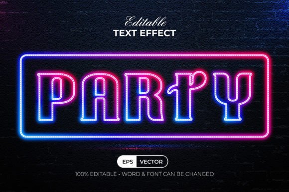 Download Party Neon Text Effect Style - Text Collection