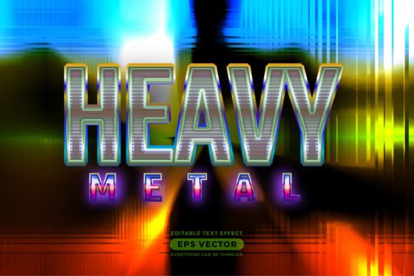 Download Heavy Metal Editable Text Style Effect - Text Collection