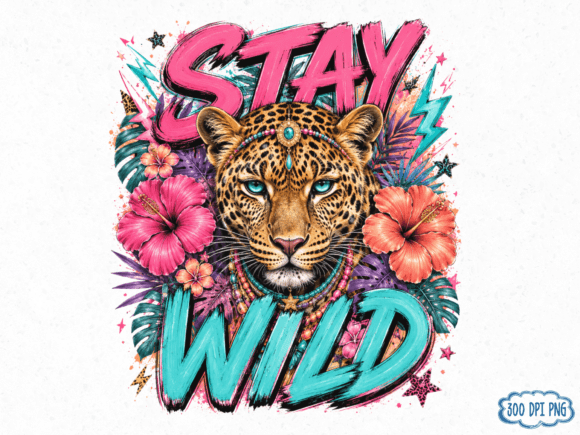 Download Stay Wild Leopard PNG, Tropical Animal - Animal Collection