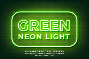 Download Green Neon 3d Text Effect Mockup - Text Collection