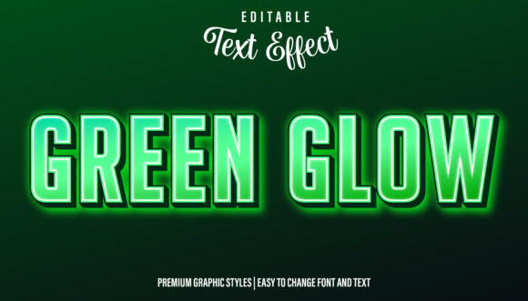 Download Green Glow Text Effect Graphic Style - Text Collection