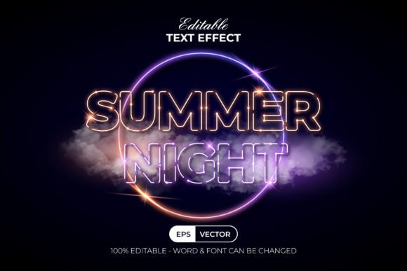 Download Summer Text Effect Neon Style - Text Collection