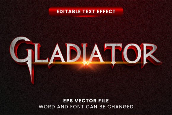 Download Gladiator Vector Text Effect - Text Collection