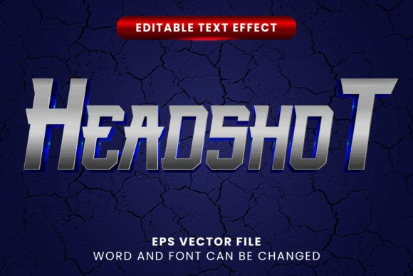 Download 3d Silver Metallic Headshot Text Effect - Text Collection