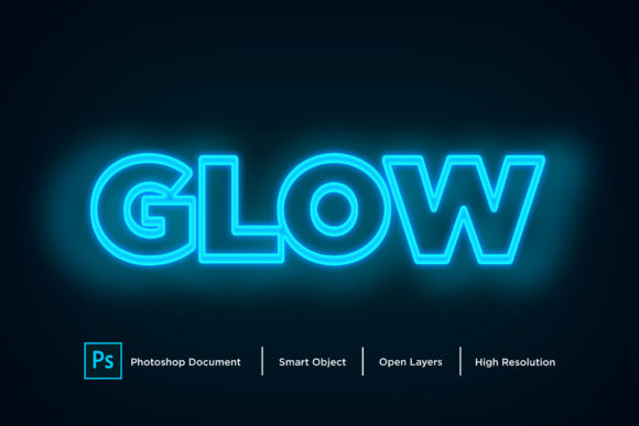 Download Glow Text Effect Layer Style - Text Collection