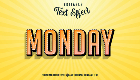 Download Day of the Week-Illustrator Text Effect - Text Collection